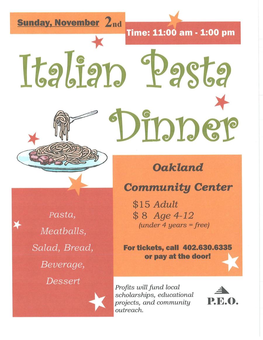 pasta, italian dinner, PEO