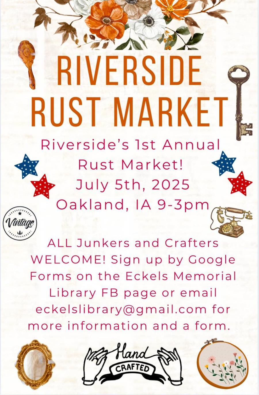 riverside rust market looking for vendors
