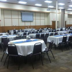 Event Room with white table linens
