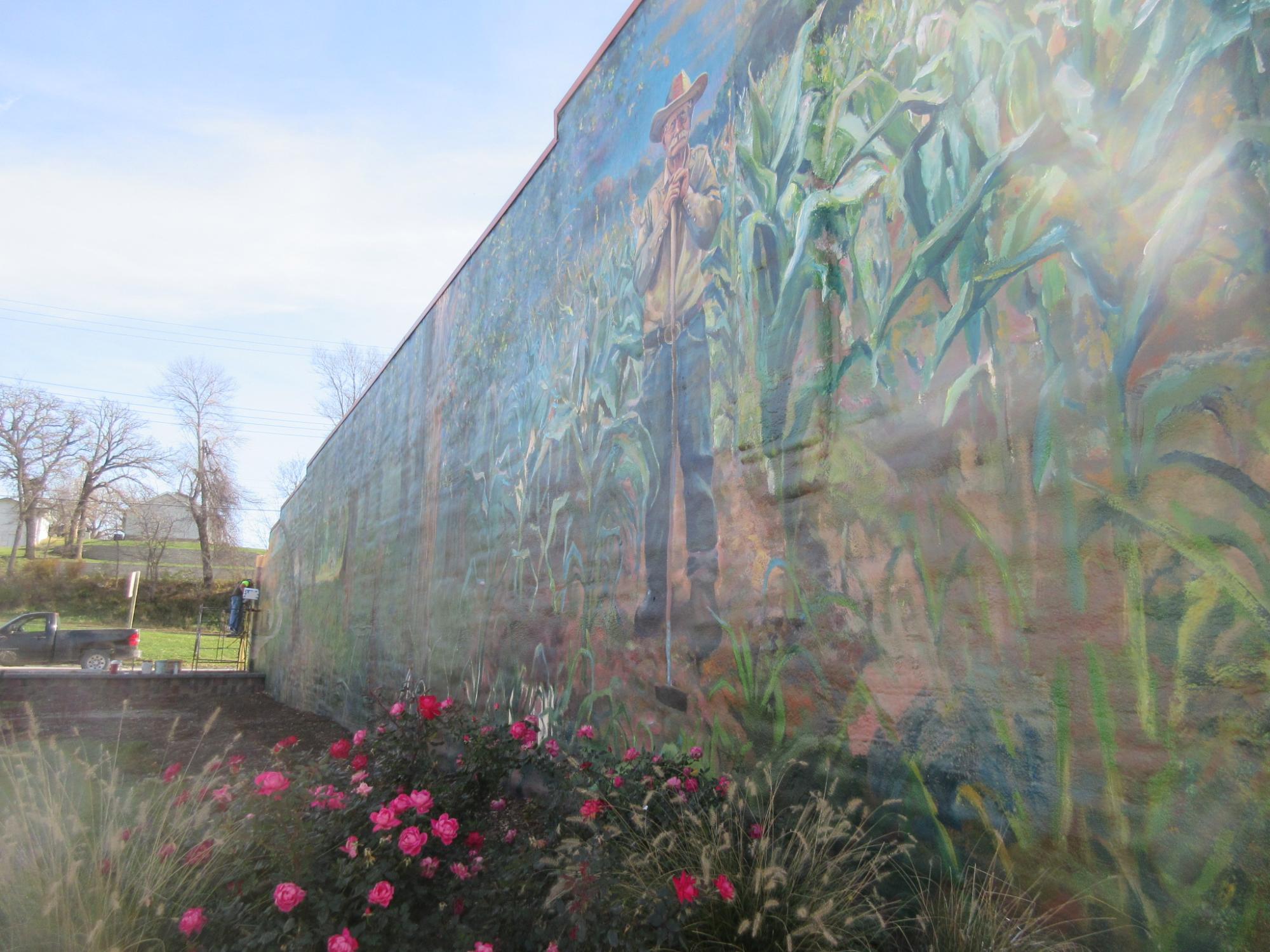 Mural at Nishna Heritage Museum and Garden by Zack Jones